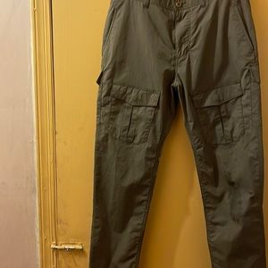 Barney Cools brown cargo pants 32/32 cotton nylon elastane blend